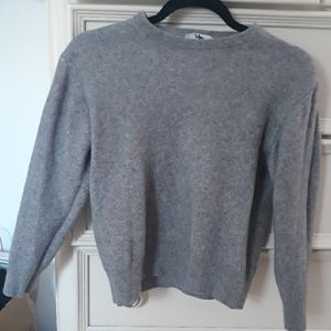 Grey crewneck sweater